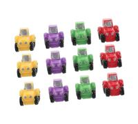 Milisten 12pcs Miniature Farmer Tractors Resin Figurines for Dollhouse Farm Scene Realistic Mini Farm Vehicle Models in Purple Red Green Yellow Tiny Landscape Accessories for Collectors and