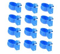 Milisten 12pcs Plastic Chicken Waterer Automatic Poultry Drinkers Large Bird Waterer Replaceable Water Cups Pasture for Chicken