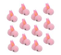 Milisten 12Pcs Plush Rabbit Dolls Christmas Tree Decor Soft Tiny Bunny Plush for Party Decorations DIY Wreaths Home Office School Cafe Festive Ornament