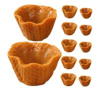 Milisten 12Pcs Realistic Ice Cream Cone Models for DIY Crafting Home Decor Shop Display Lifelike Ice Cream Cone Props for Education and Photography