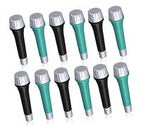 Milisten 12pcs Simulated Microphone Toys for Boy Girl Lightweight Pretend Play Props Safe Rounded Design Creative Stage Performance Accessories for Boys and Girls