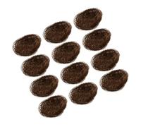Milisten 12pcs Sparrow Nest Boxes for Little Birds Realistic Bird Nest Decor for Micro Landscape Garden