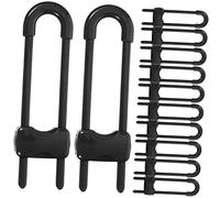 Milisten 12Pcs U Shaped Safety Locks for Cabinets Fridges Easy Install Door Lock for Boys Prevent Accidental Openings No Tools Required