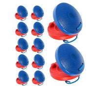 Milisten 12PCS Wooden Castanets for Vibrant Handheld Finger Percussion Instruments Rhythm for Early Music Talent Development and Creative Play