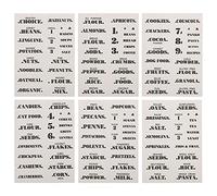 Milisten 132pcs PVC Mark Stickers for Food and Small Bottles, Waterproof and Reusable Practical Classified Identification Notes, No Glue Or Tape Needed, for Kitchen and Dining Room