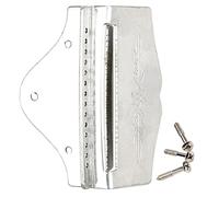 Milisten 14-string Mandolin Tailpiece Aluminum Metal Chrome Instrument Part Traditional Mandolin String Tailpiece Accessory for Folk and World Music Instruments