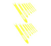 Milisten 14pcs Plastic Fishing Net Repair Shuttles for Weaving and Mending Lightweight Netting Needles for Cast Net Restoration Portable Kit for Freshwater Use