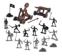 Milisten 14pcs Plastic Soldier with Archers and Chariot Model Army Figures for Boys and Educational War Playset Enhancing Hand-eye Coordination and Historical Knowledge