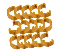 Milisten 15pcs Aluminum Alloy Bike C Clips for Brake Derailleur Shift Cable Management Lightweight Cable Housing Hose Guide Clamps for Road and Mountain Bicycles