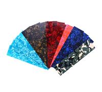 Milisten 15Pcs Celluloid Guitar Pick Punch Sheets Diy Guitar Pick Strips for Custom Picks Light Medium Heavy Thickness Music Accessories