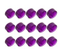 Milisten 15pcs Guitar Effect Foot Nail Cap Abs Plastic Guitar Pedal Button Caps for Electric Parts Purple Non-slip Protection for Studio Stage Sessions