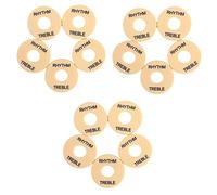 Milisten 15pcs Guitar Toggle Plate Rhythm Treble Washer Ring Chrome Toggle Switch Accessory for Electric Guitar