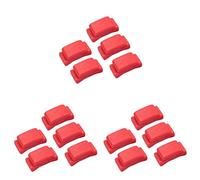 Milisten 15pcs Red Guitar Pick Holder Clamp Clip Lightweight Plectrum Storage for Guitar Bass Ukulele Easy to Attach for Secure Grip