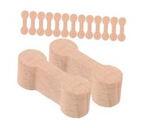 Milisten 15pcs Wooden Train Track Connectors Bone Shaped DIY Adaptors for Fine Motor Skills Development Wear Resistant Lightweight Wood Connectors for Creative Layouts and Imaginative Play