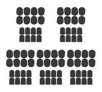 Milisten 160pcs Silicone Saxophone Patches Pads Adhesive for Mouthpiece Cushions Practical Accessories for Saxophone Square Shape Patches
