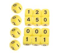 Milisten 16pcs Dice for Math Learning Interactive Teaching Tools Board Game Dice Classroom Activities Enhancing Logical Thinking Safe Design