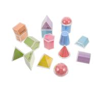 Milisten 16pcs Folding Geometric Solids for Manipulative Shapes with Area Nets Math Teaching Aids for Spatial Learning and Geometry Skill Development in School