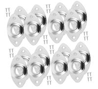 Milisten 16pcs Guitar Input Jack Socket Plate Cover Electric Guitar Parts Replacement Repair Plate for Electric Jack Plug Socket Surround