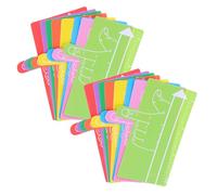 Milisten 16pcs Handwriting Tool Bookmark, Reading Bookmark, Plastic Guided Reading Strips, Portable Comfortable Writing Spacer, for Home Writing Activities, Students