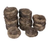 Milisten 16pcs Mini Bird Nests, 7cm Rustic Fake Bird Nest Decoration for Home, Easter Party, DIY Crafts and Photography Props