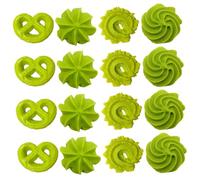 Milisten 16Pcs Realistic Faux Cookie Models Artificial Pastries for Photography Props Shop Display Home Decoration Safe Odorless Dessert Simulation