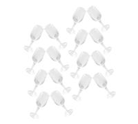 Milisten 16pcs Scale Dollhouse Drink Cups Transparent Stemware for Dollhouse Bar Accessories for Role Playing Games and Collectors