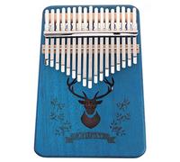 Milisten 17-key Portable Wood Thumb Piano African Instrument Perfect for Families Holidays Sound Complete Starter Kit