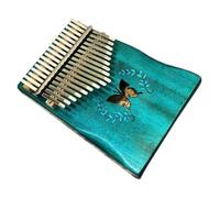 Milisten 17-key Thumb Piano Mini Kalimba Portable Small Musical Instrument Lightweight and Easy to Learn with 17 Tone Engraved Scale Suitable for Camping and Family Use