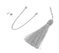 Milisten 17-note Kalimba Tremolo Chain Thumb Piano Accessory Musical Decoration for DIY Kalimba Thumb Piano with Tassel for Music Enthusiasts