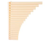 Milisten 18-Note C Pan Flute Panpipes for School Musical Instrument Educational Use Beige Medium Size Beginner Musical Instrument