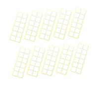 Milisten 180pcs No-trace Double-sided Tape Transparent Putty Tape Foam Panel Adhesive Clear Mounting Squares White