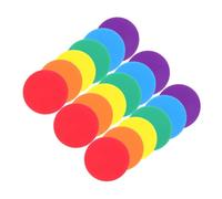 Milisten 18pcs Flat Disc Markers 4 Inch Non-slip Plastic Floor Markers for Soccer Training with High Visibility and Impact Absorbing Features Suitable for Dance Studio and Classroom