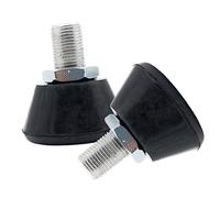 Milisten 1Pair Adjustable Roller Skate Toe Stoppers Rubber Replacement Brakes for Skating Safety Compatible with Indoor Outdoor Surfaces Bolt