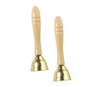 Milisten 1Pair Musical Instrument Bell Craft Copper Bells for Music Education Safe Percussion for Parties Early Learning
