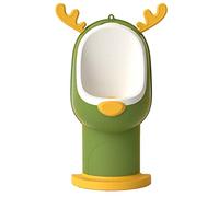 Milisten 1Pc Boys Pee Trainer Cartoon Elk Design Potty Urinal for Wall Mounting Floor Use Durable Toilet Training Tool for Green