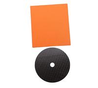 Milisten 1Pc Carbon Fiber CD Platter Mat Compact Disc Tuning Cushion for Home Audio Equipment Precision Cut for Enhanced Sound Quality Durable and Reusable Minimizes CD Vibrations During