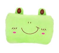 Milisten 1Pc Cartoon Plush Hand Warmer Cushion Multi Purpose Winter Pillow for Cold Days Double Sided Pockets Portable Design for Office School Outdoor Use Frog Style