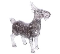 Milisten 1Pc Creative Goat Crystal Jigsaw Puzzle Ornament for Home Office Decor Unique Birthday Self Installed Animal Figure Grey