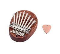 Milisten 1pc Kalimba Thumb Piano Pick Portable Brown Finger Musical Instrument for Beginners Enjoy Music Anytime Anywhere