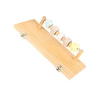 Milisten 1pc Parrot Perch Stand Beige Bird Training Rack Plate Parrot Cage Accessory for Nail Trimming Exercise and Play Enhance Skills and Fun for Your Feathered Friend