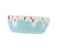 Milisten 1pc Small Pet Feeding Bowl Durable Ceramic Hamster Bowl for Food Water Heavy Duty Easy to Clean for Guinea Pigs and Small Animals Blue