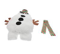 Milisten 1pc Snowman Design Pet Outfit Comfortable Dog Clothes and Cat Wearing Clothes for Warm Breathable for Daily Use Adorable Christmas Costume for Dogs and Cats