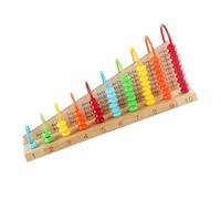 Milisten 1pc Wooden Abacus Math Learning Tool Counting Educational for Boys and Traditional Chinese Design Enhances Brain Coordination and Intelligence for Home Schooling