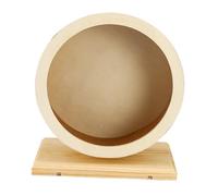 Milisten 1PC Wooden Silent Hamster Running Wheel Small Exercise Disc for Chinchilla Gerbil and Guinea Pig Pet Activity Accessory for Fun and Healthy Playtime
