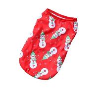 Milisten 1pc Xmas Pet Costume Christmas Pet Polyester Vest for Dogs Cats Breathable Xmas Dog Clothes Festive Holiday Apparel for Warmth Fun Decorations