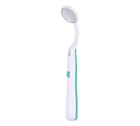 Milisten 1PCS Dental Mirror with Light Tool LED Light Oral Mirror Anti Fog Dental Mouth Mirror Teeth Inspection Mirror Curve Angle Oral Care Tools (Green)
