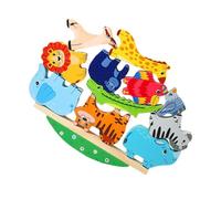 Milisten 1Set Animal Shaped Stackable Balance Blocks for Safe Building for Preschool Learning Communication Skills Development Educational
