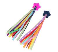 Milisten 1set Bike Streamers for Durable Handlebar Decor Tassels for Bicycles Scooters Eye Catching Ribbons That Wave The Wind Fun Accessories for Boys 2pairs