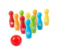 Milisten 1Set Bowling Indoor Sports for Early Educational Game for Multiplayer Interaction for Family Gatherings and Parties Safe Smooth Surface Bowling Pins and Balls