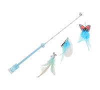 Milisten 1Set Cat Teaser Wand Set with Replaceable Heads Interactive Cat Fishing Pole for Indoor Play Lightweight and Easy to Handle for Kittens and Cats Promotes Healthy Growth and